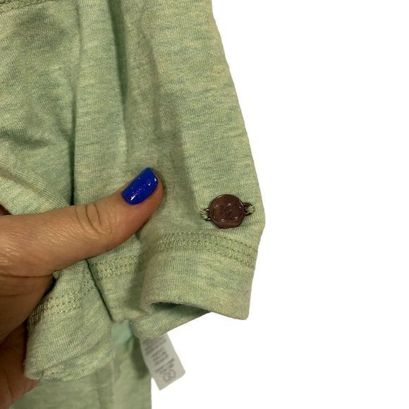 Calia by Carrie Underwood Effortless Short Sleeve Hoodie Pullover Mint Green M - Picture 4 of 9